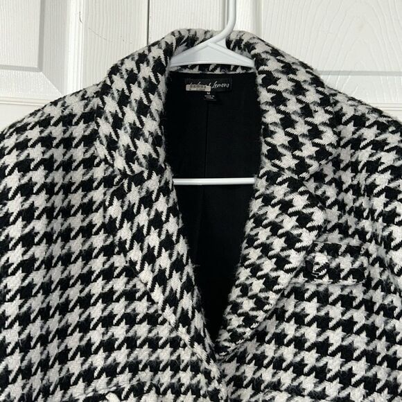 For Love and Lemons Black & White Cropped Houndstooth Jacket(Size Medium) - Picture 6 of 12